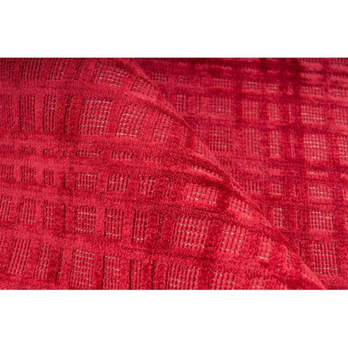 Paris Prix Tapis Tissé à la Main  Karma  Rouge Cerise