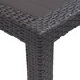 Voir la diapositive 3 : VIDAXL Table de jardin Marron 220x90x72 cm Plastique Aspect de rotin