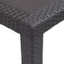 Voir la diapositive 3 : VIDAXL Table de jardin Marron 220x90x72 cm Plastique Aspect de rotin