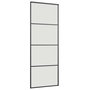 Voir la diapositive 5 : VIDAXL Porte coulissante kit de quincaillerie noir 76x205 cm verre ESG