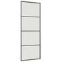 Voir la diapositive 5 : VIDAXL Porte coulissante kit de quincaillerie noir 76x205 cm verre ESG