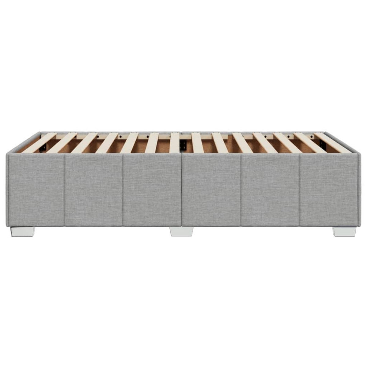 VIDAXL Cadre de lit sans matelas gris clair 100x200 cm tissu