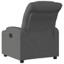 Voir la diapositive 3 : VIDAXL Fauteuil inclinable Gris fonce Tissu