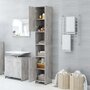 Voir la diapositive 3 : VIDAXL Armoire de salle de bain Gris beton Bois d'ingenierie