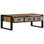 VIDAXL Table basse avec 3 tiroirs Bois de recuperation 100x50x35 cm