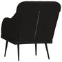 Voir la diapositive 5 : VIDAXL Fauteuil Noir 63x76x80 cm Velours