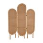 Voir la diapositive 3 : SWEEEK Paravent pliable intérieur en rotin et cannage. bois naturel. vintage