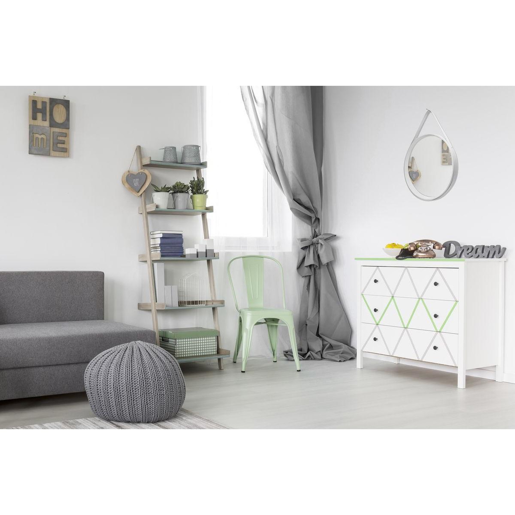 Voir la diapositive 3 : Paris Prix Miroir mural rond  ultima  49cm blanc