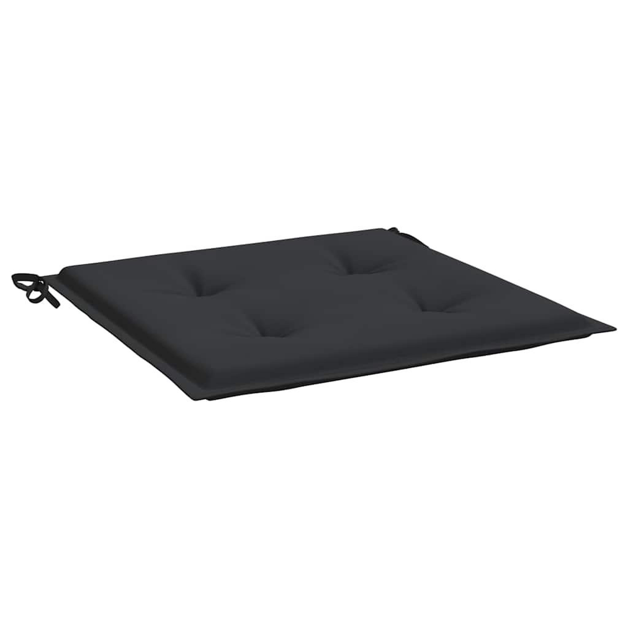 Voir la diapositive 5 : VIDAXL Coussins de chaise jardin lot de 4 noir 40x40x3 cm tissu oxford