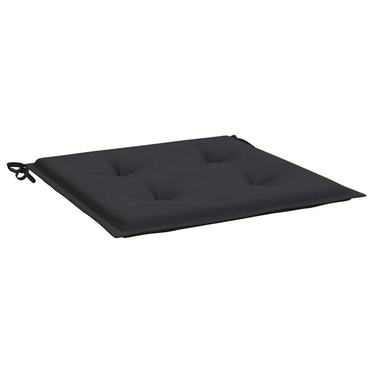 VIDAXL Coussins de chaise jardin lot de 4 noir 40x40x3 cm tissu oxford
