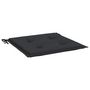 Voir la diapositive 5 : VIDAXL Coussins de chaise jardin lot de 4 noir 40x40x3 cm tissu oxford