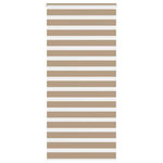 VIDAXL Store zebre marron sable largeur du tissu 90,9 cm polyester