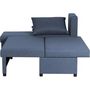 Voir la diapositive 4 : MARKET24 Canapé d'angle réversible – Tissu Bleu – L 192 x P 143 x H 79 cm – JOSS - Fabriqué en Ukraine