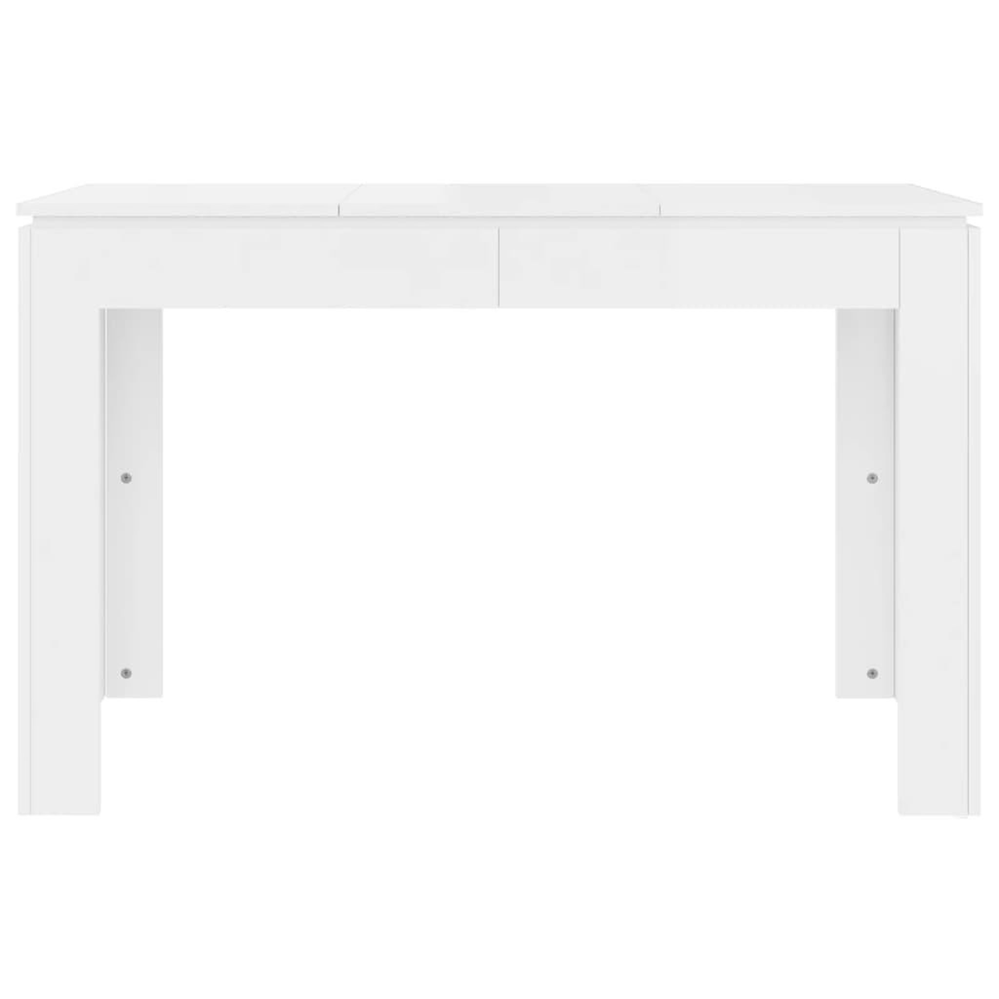 Voir la diapositive 4 : VIDAXL Table a manger Blanc brillant 120x60x76 cm Bois d'ingenierie