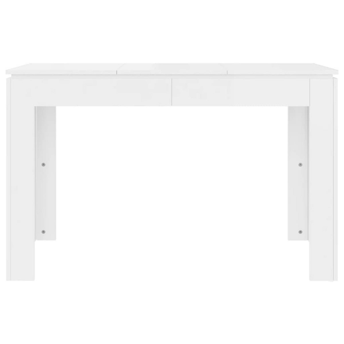VIDAXL Table a manger Blanc brillant 120x60x76 cm Bois d'ingenierie
