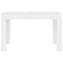 Voir la diapositive 4 : VIDAXL Table a manger Blanc brillant 120x60x76 cm Bois d'ingenierie