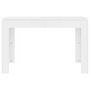 Voir la diapositive 4 : VIDAXL Table a manger Blanc brillant 120x60x76 cm Bois d'ingenierie