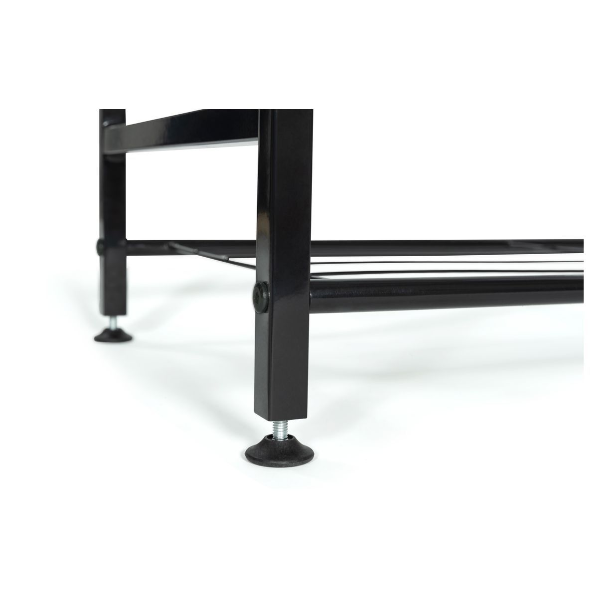 Range chaussures 3 étagères métal + 1 ètagère bois CHARLIZE