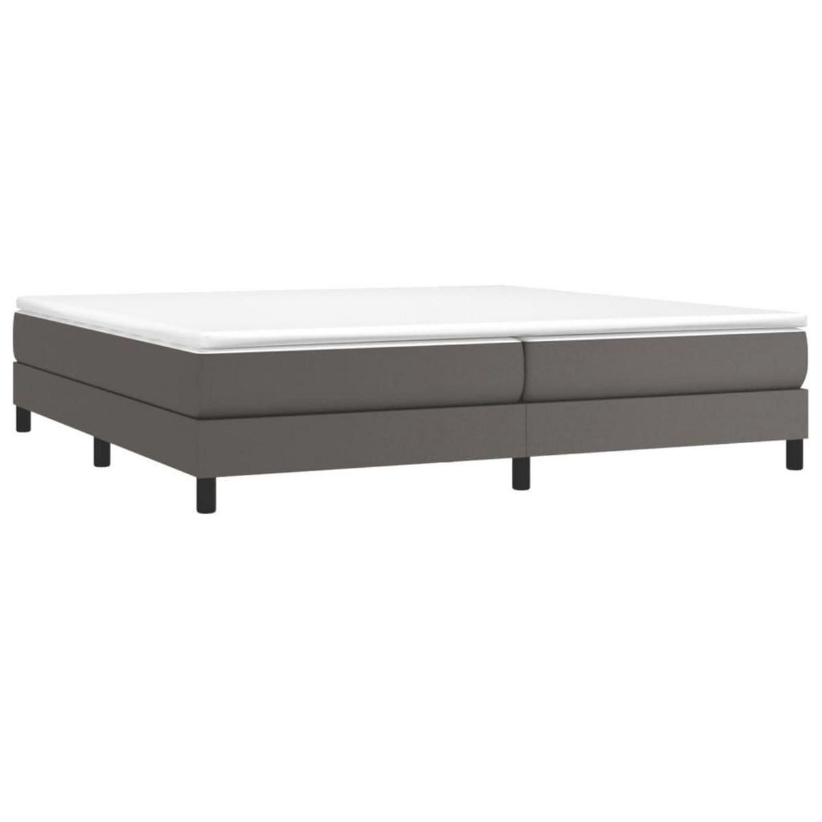 VIDAXL Cadre de lit sans matelas gris 200x200 cm similicuir