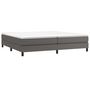 Voir la diapositive 3 : VIDAXL Cadre de lit sans matelas gris 200x200 cm similicuir