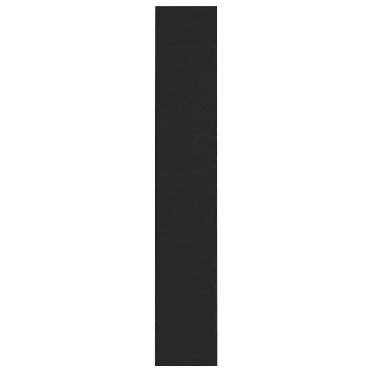 VIDAXL Armoires a CD 2 pcs Noir 21x16x93,5 cm Bois d'ingenierie