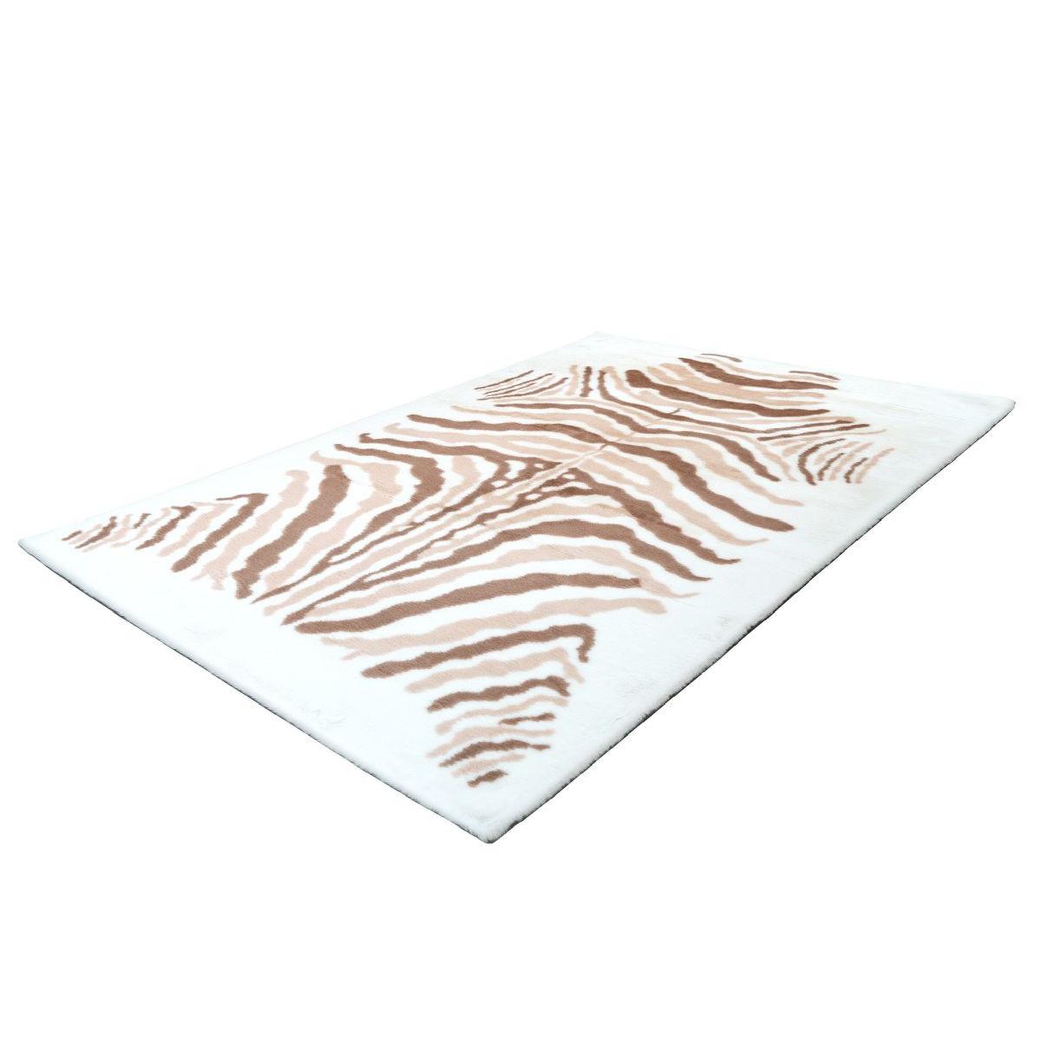 Voir la diapositive 4 : Paris Prix Tapis Imprimé Animal  Rabbit  Beige & Marron