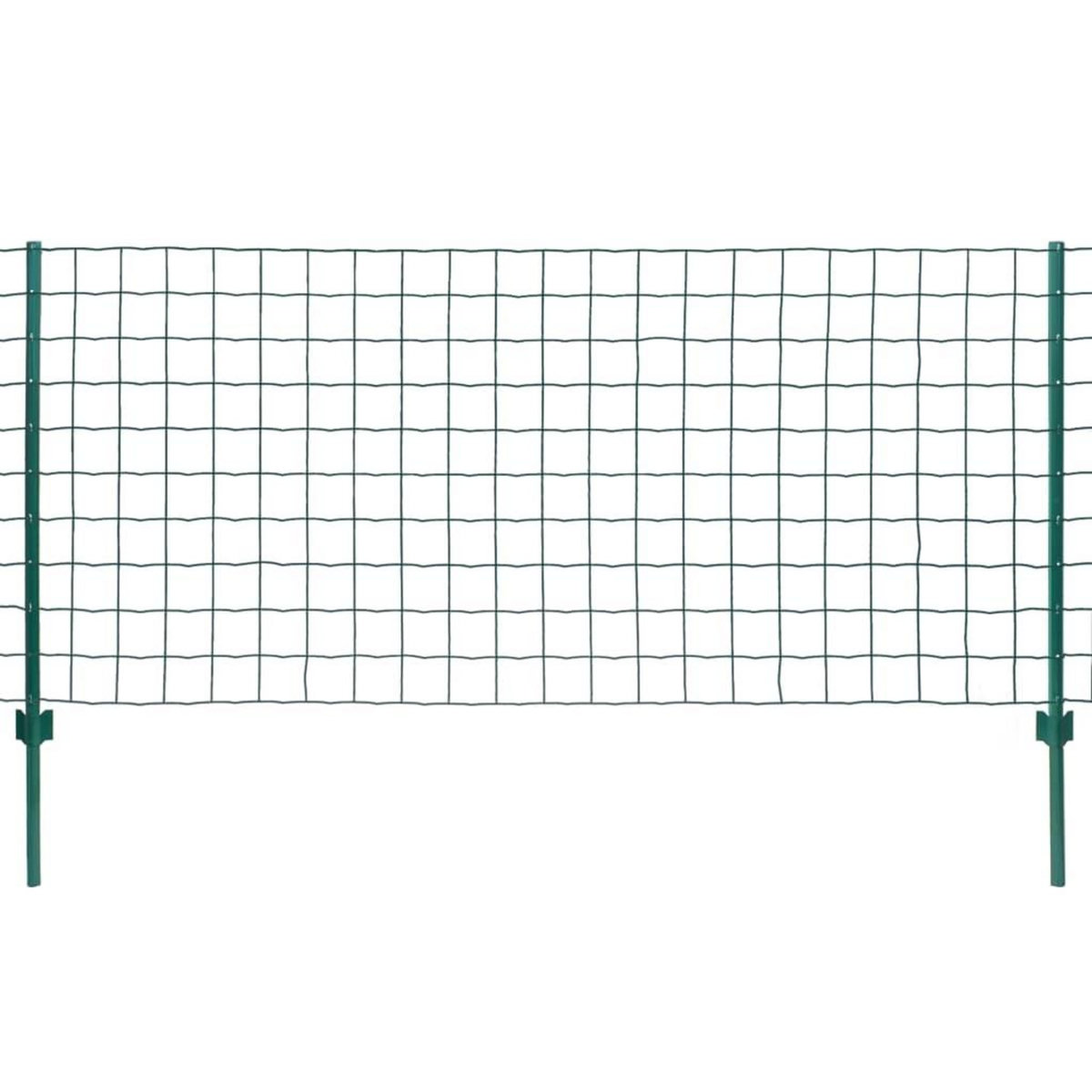VIDAXL Cloture Euro Acier 20x1 m Vert