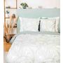 Voir la diapositive 2 : Home collection Parure housse de couette 100% coton lave 57fils pampelune
