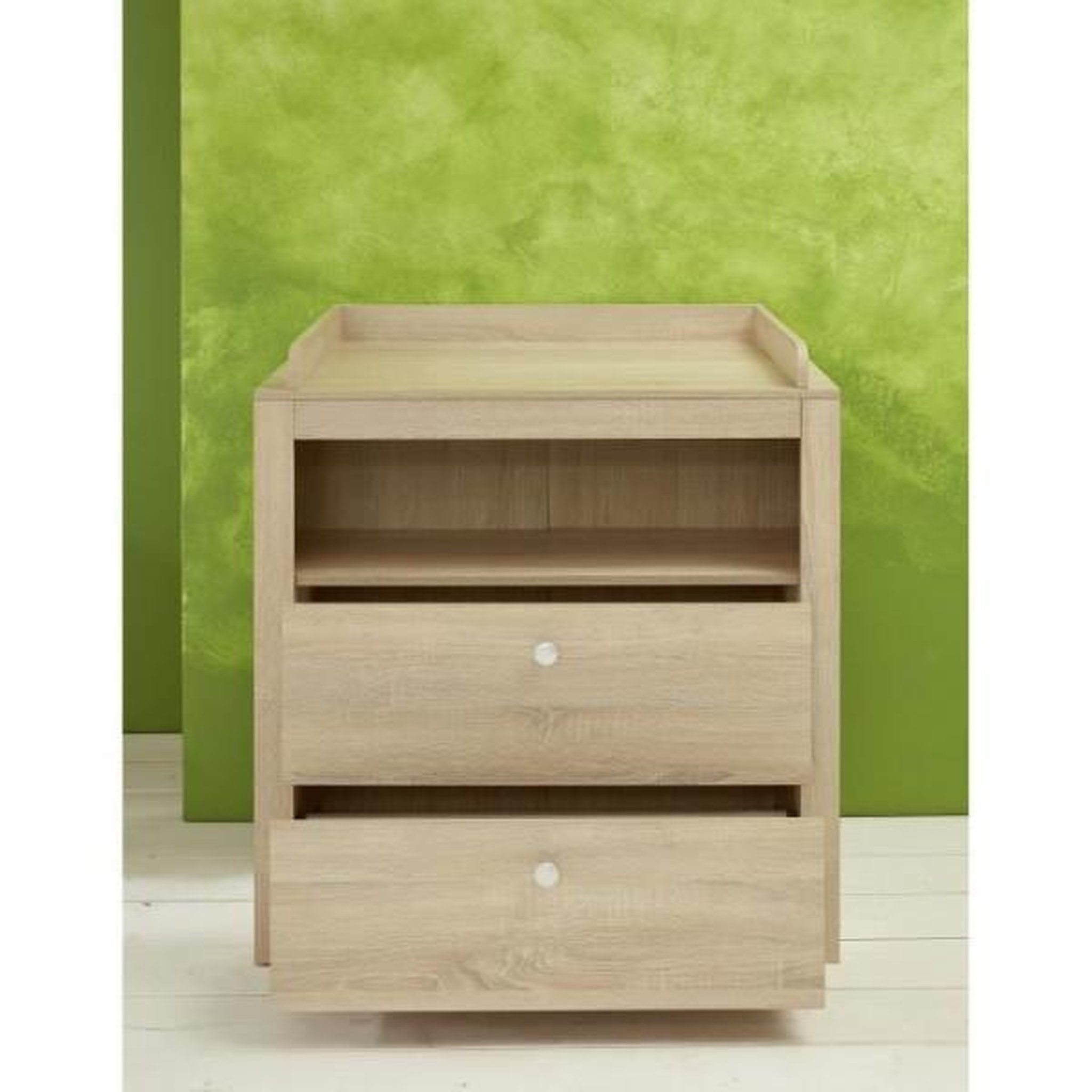 Voir la diapositive 4 : Trendteam Chambre bébé Trio : Lit 70 x 140 cm + Commode a langer + Armoire OLIVIA - Chene - TREND TEAM