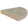 Voir la diapositive 4 : VIDAXL Etageres d'angle flottantes 4 pcs chene 35x35x3,8 cm MDF
