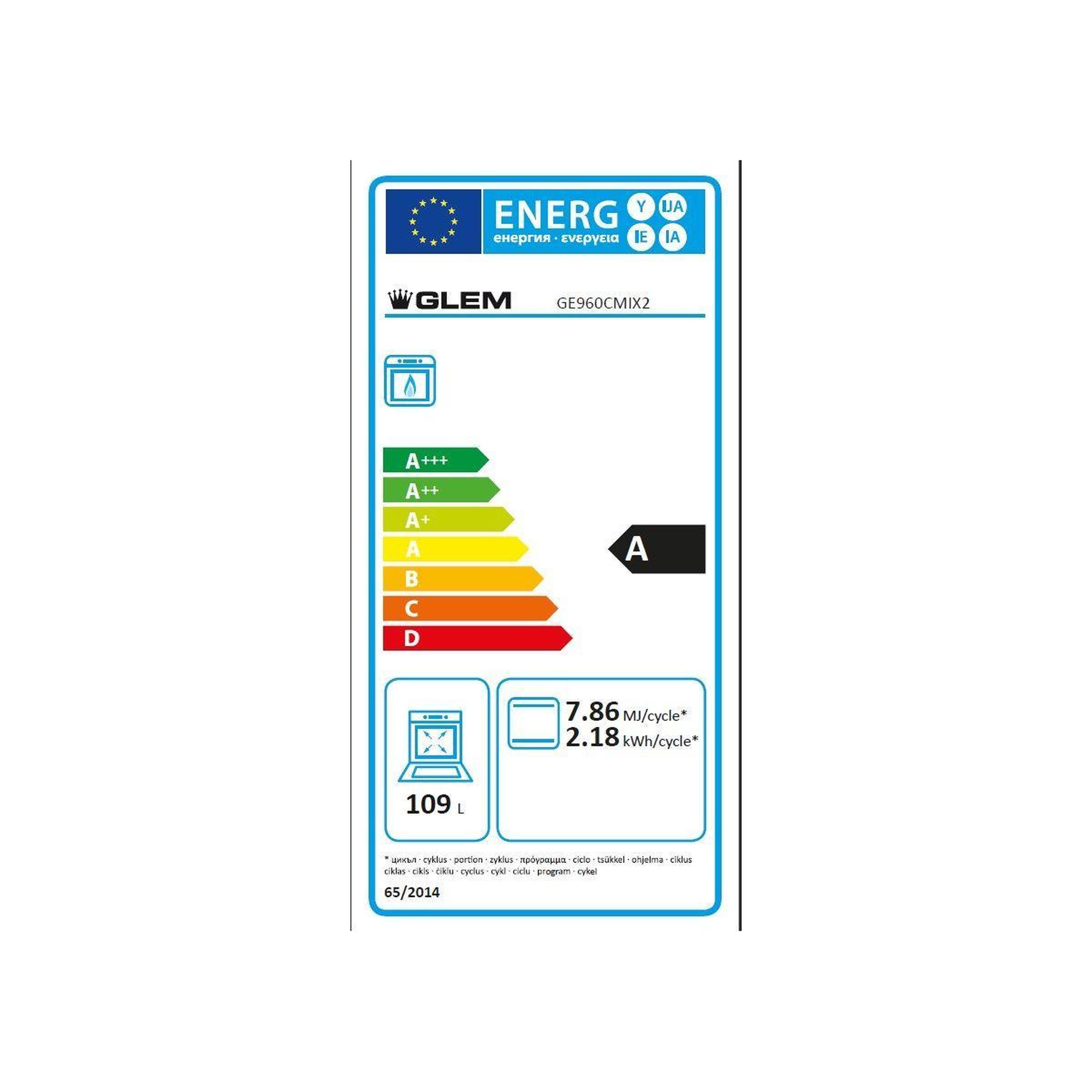 Voir la diapositive 6 : Glem Piano de cuisson gaz GE960CMIX2