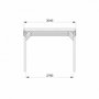 Voir la diapositive 4 : Forest Style Carport toit plat - Bois traité autoclave - 15,6 m² - JEAN
