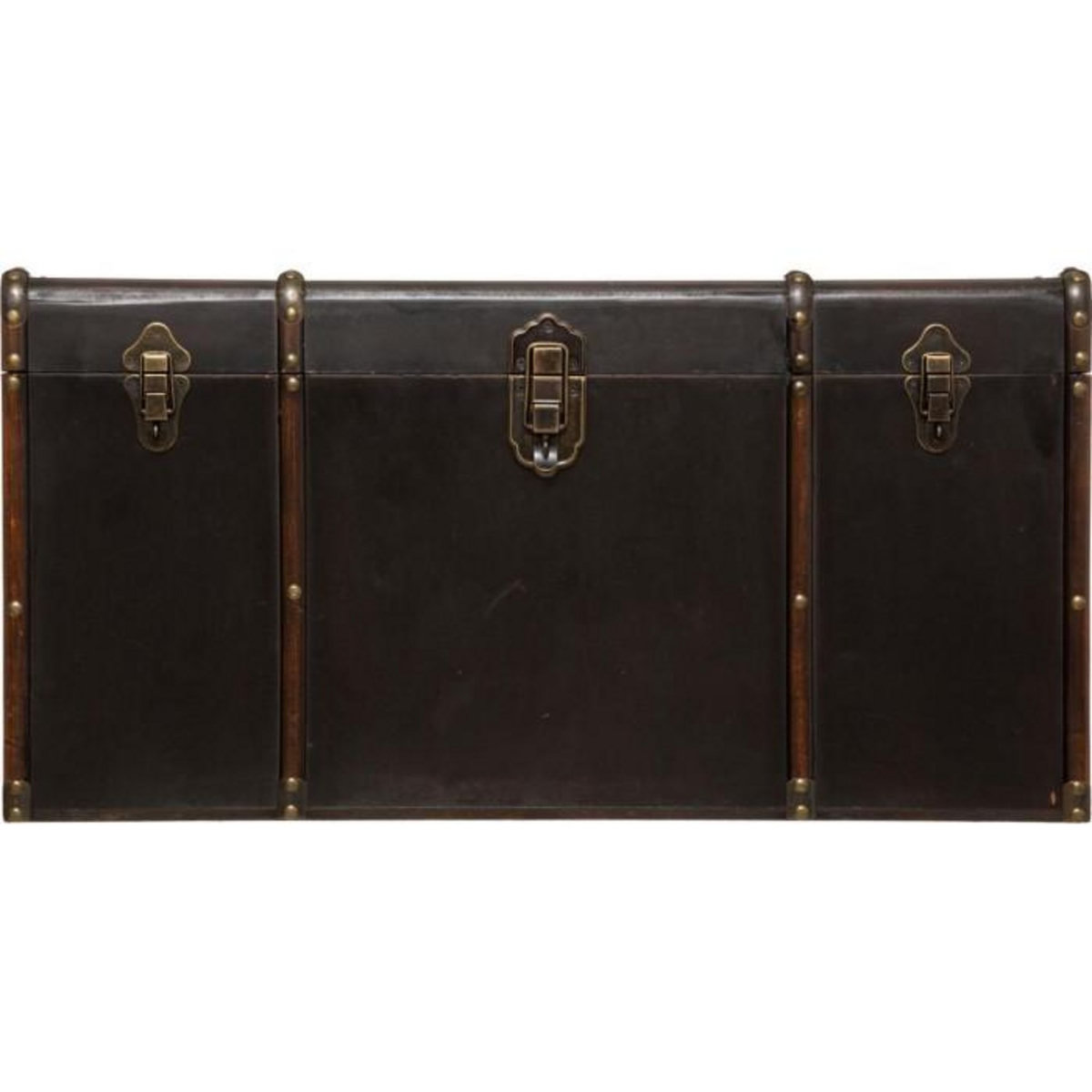 ATMOSPHERA Lot de 3 Malles de Rangement  British  80cm Marron