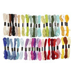 CREATIV COMPANY 42 fils à broder en coton - couleurs assorties