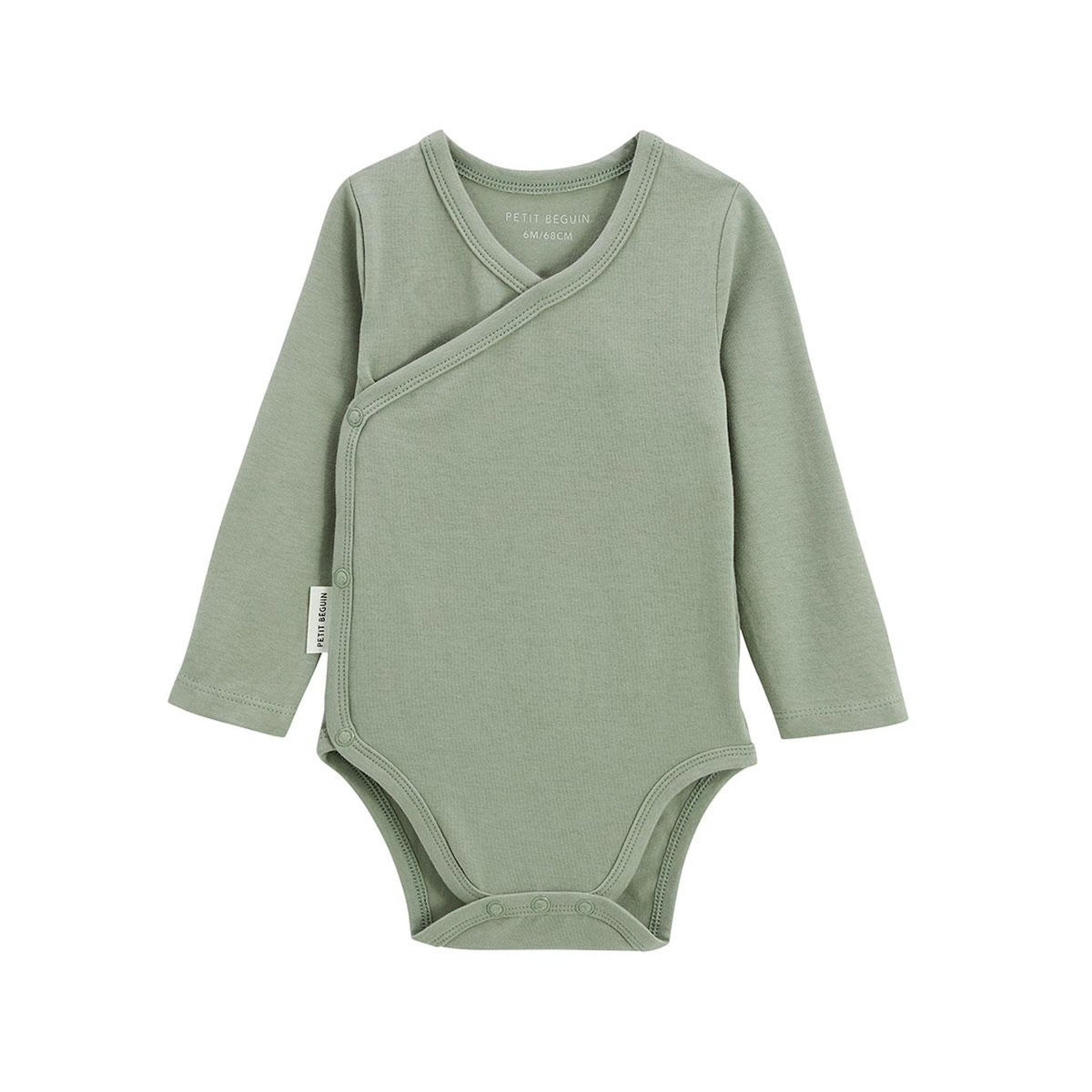 Petit Béguin Lot de 5 bodies bébé manches longues ouverture croisée Mini Rêve