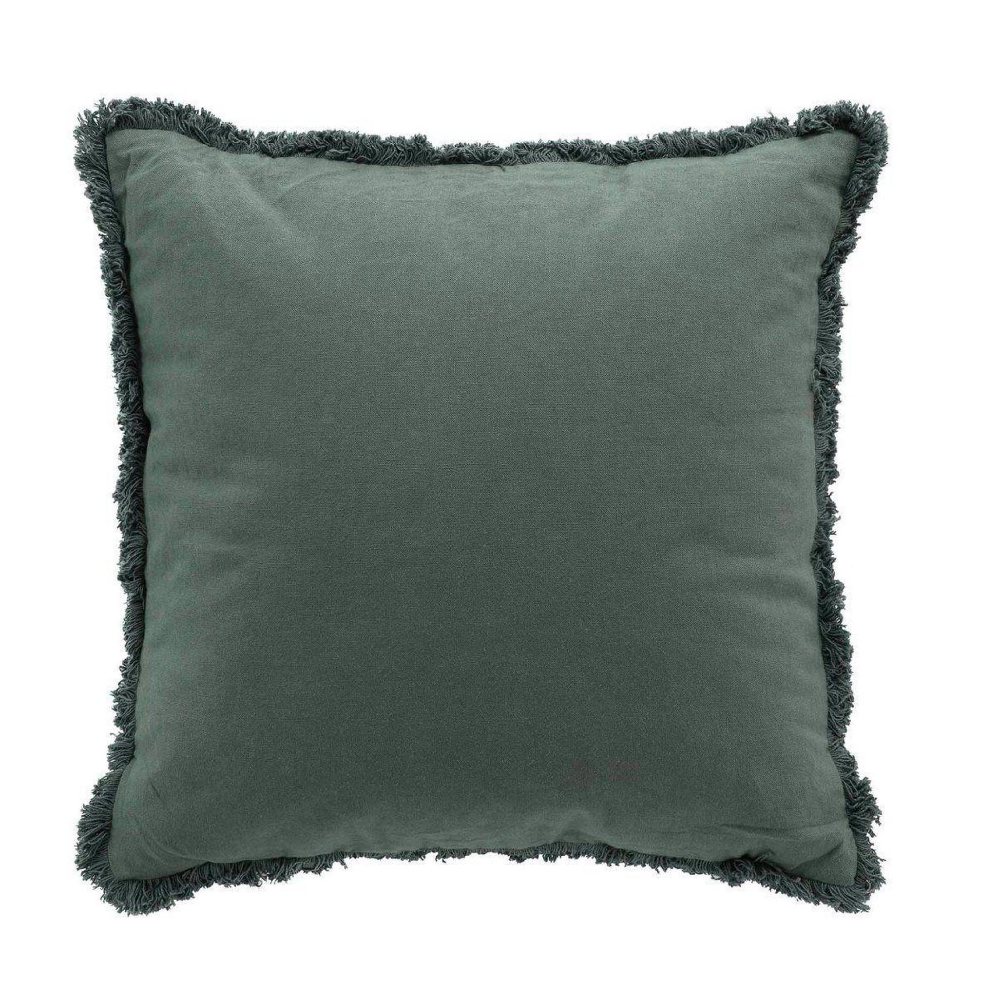 Douceur d'Intérieur Coussin déco à franges  eve  45x45cm verveine