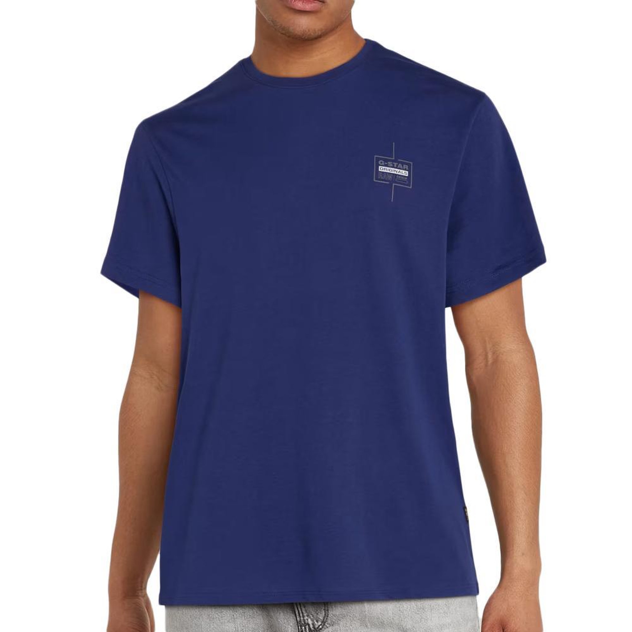 G-Star Raw T-shirt Bleu Roi G-Star Homme Chest. Coloris disponibles : Bleu