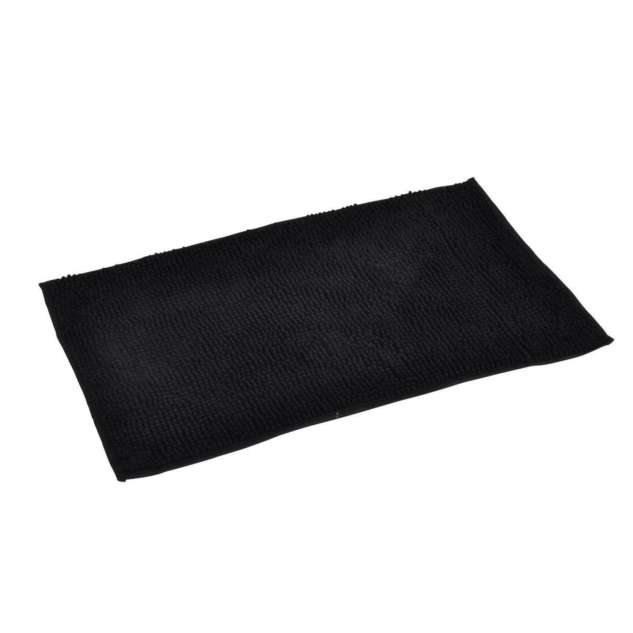 Douceur d'Intérieur Tapis de bain microfibre  sweety  45x75cm noir