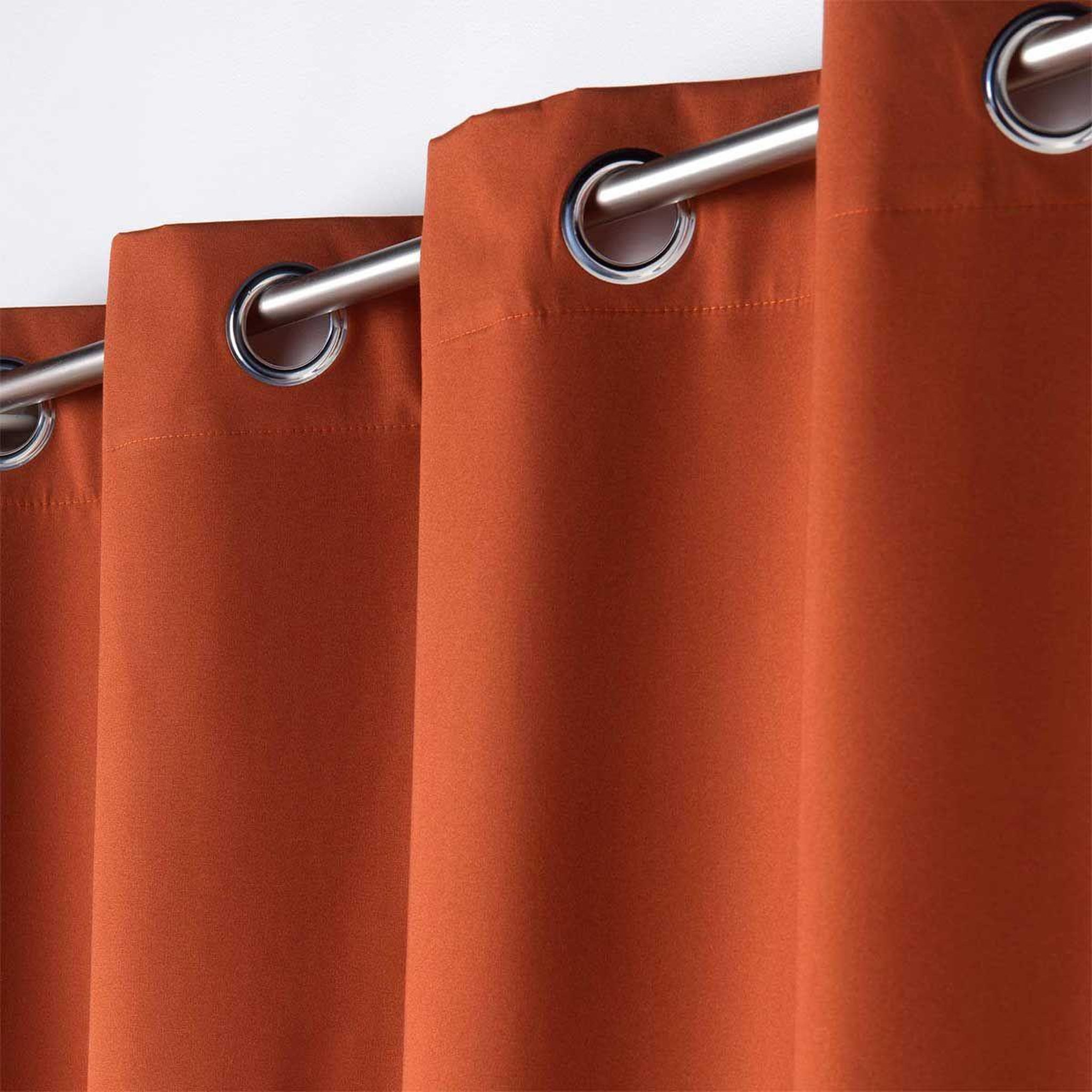 Voir la diapositive 2 : Douceur d'Intérieur Rideau occultant  obscure  140x260cm terracotta