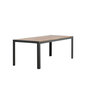 Voir la diapositive 3 : Paris Prix Table de Jardin en Bois  Acacia  205cm Naturel & Noir