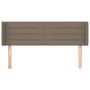 Voir la diapositive 3 : VIDAXL Tete de lit avec oreilles Taupe 147x16x78/88 cm Tissu