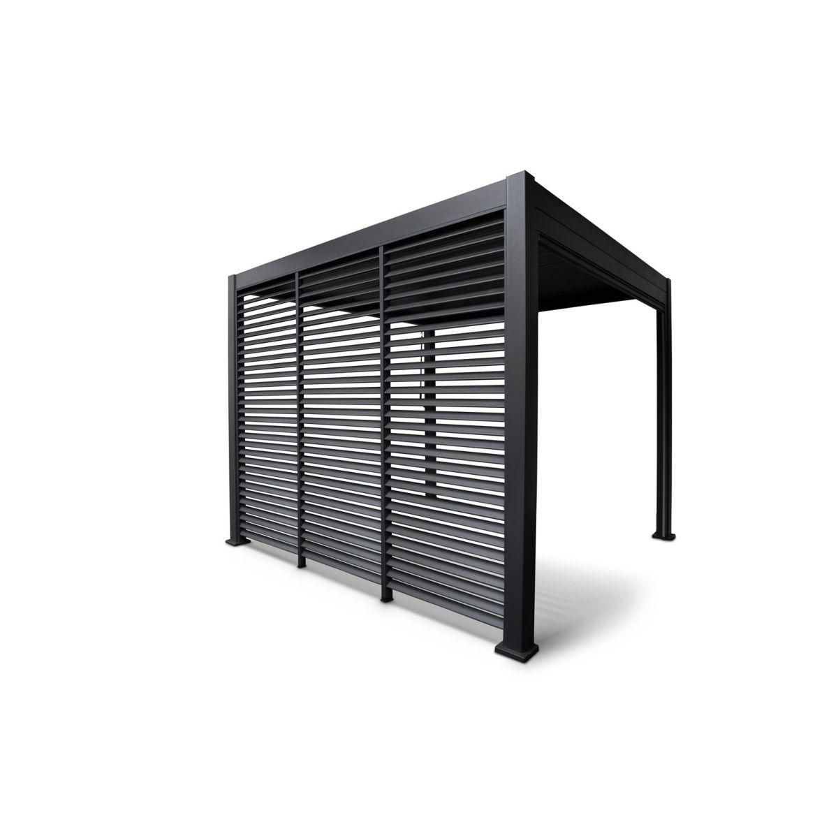 OMBREA Panneau brise-vue 1m anthracite Aluminium pour pergola bioclimatique OMBREA®