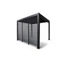 Voir la diapositive 3 : OMBREA Panneau brise-vue 1m anthracite Aluminium pour pergola bioclimatique OMBREA®