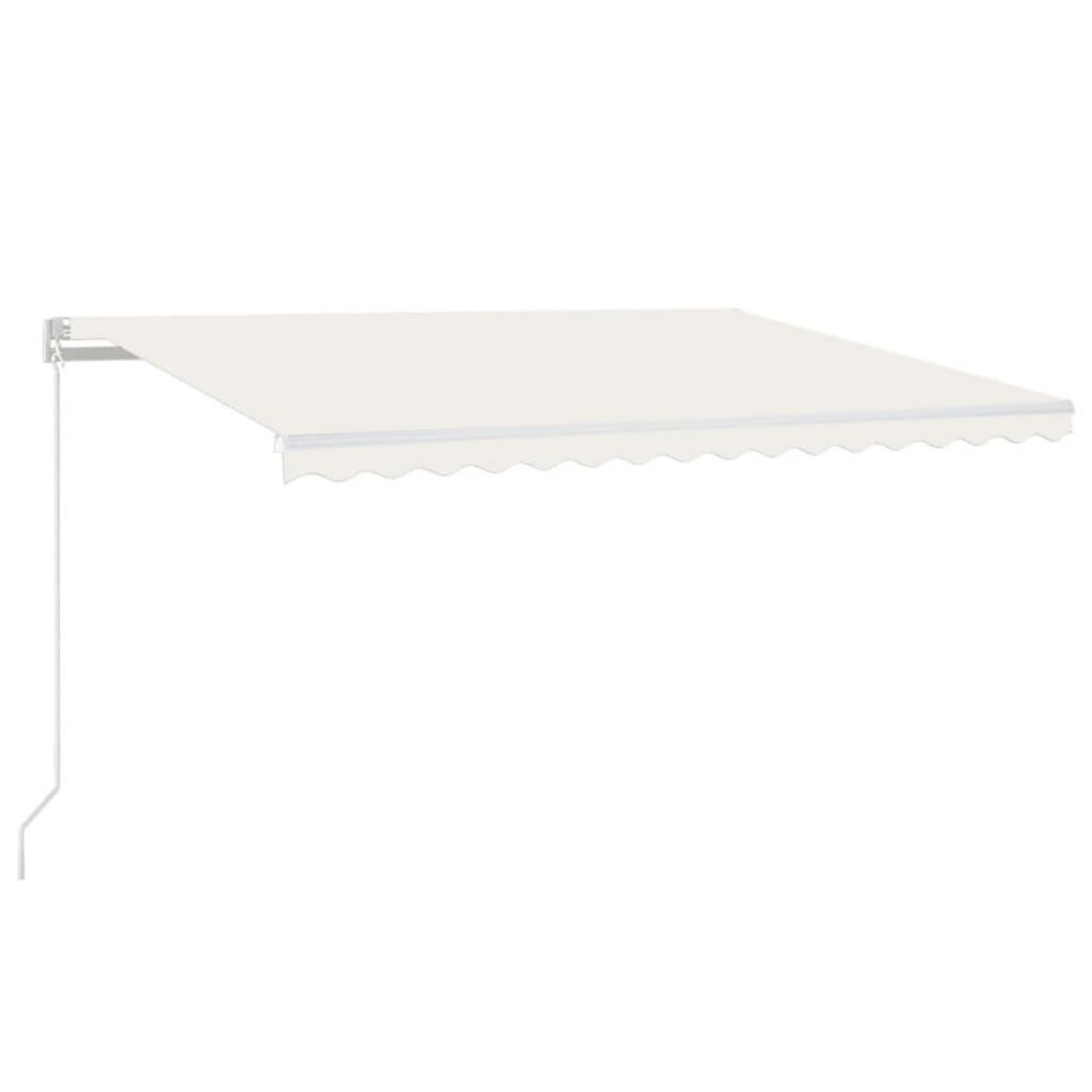 VIDAXL Auvent manuel retractable 450x350 cm Creme