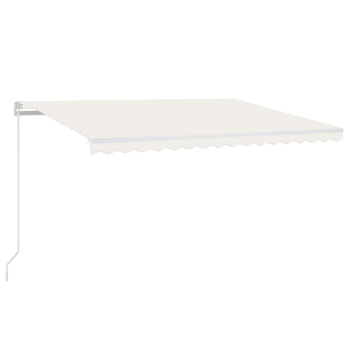 VIDAXL Auvent manuel retractable 450x350 cm Creme