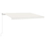 Voir la diapositive 2 : VIDAXL Auvent manuel retractable 450x350 cm Creme