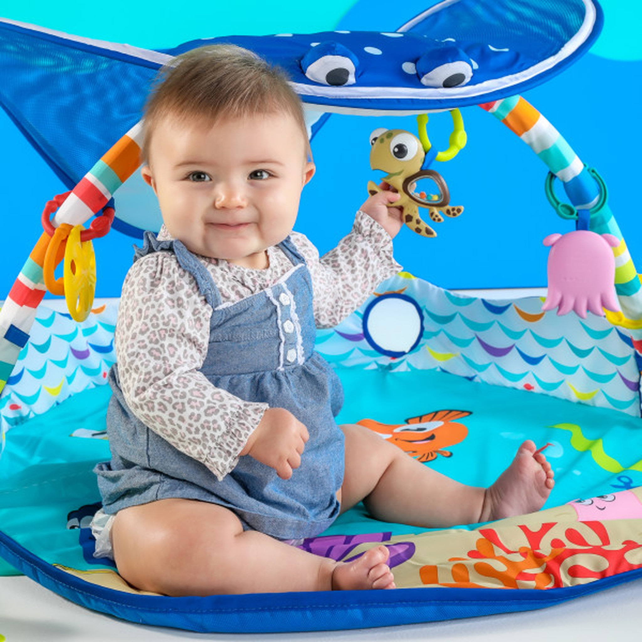 Voir la diapositive 4 : DISNEY Tapis d'éveil avec lumière Mr Ray Ocean Nemo