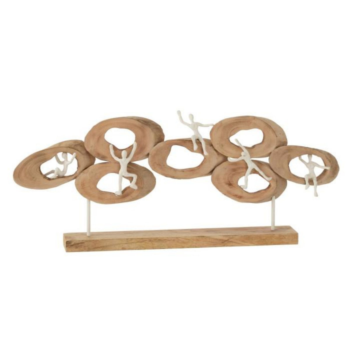 Paris Prix Statuette Déco 5 Personnages  Cercle  73cm Naturel