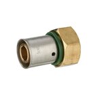 CENTRALE BRICO Raccord droit avec écrou libre à sertir laiton F 12 x 17 pour tube en per