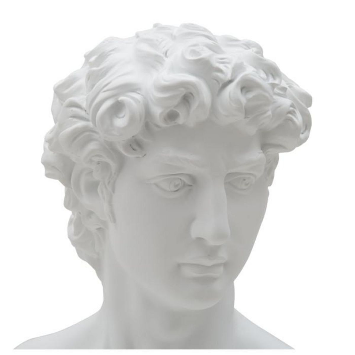 Paris Prix Buste Tête Masculine  Roman  34cm Blanc